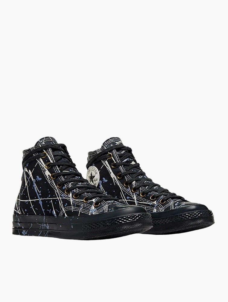 Converse Black Chuck 70 Paint Splatter High Top Sneakers