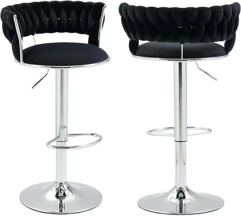 Bar Stool (Finish Colour - Black) Set of 2