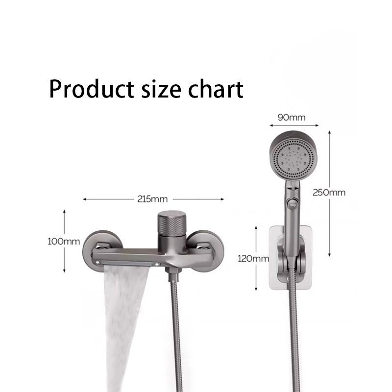 Wall Mounted Single Knob Bathtub Shower Faucet -chrome