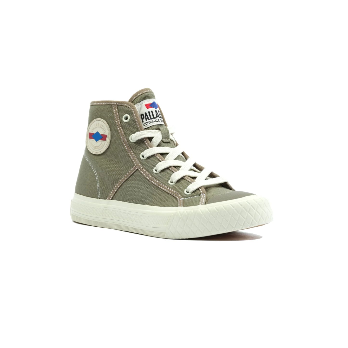 PALLADIUM - PALLA LOUVEL HIGH TOP SNEAKER - DUSKY GREEN