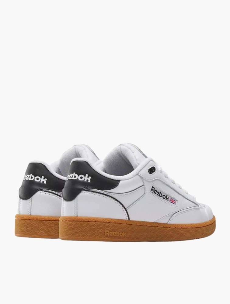 Reebok Unisex White & Black Club C Bulc Sneakers