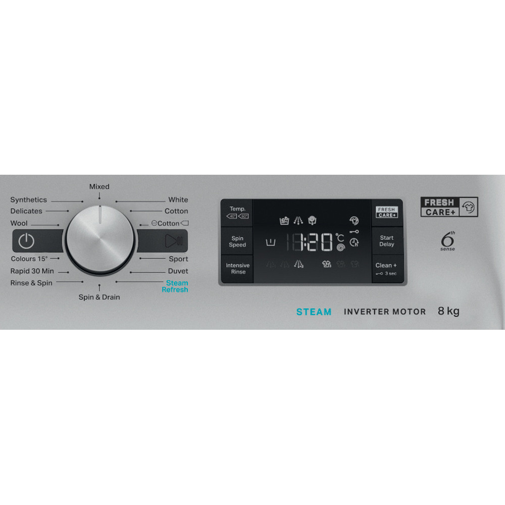 Whirlpool freestanding front loading washing machine: 8kg - FFB 8248 SBV SA