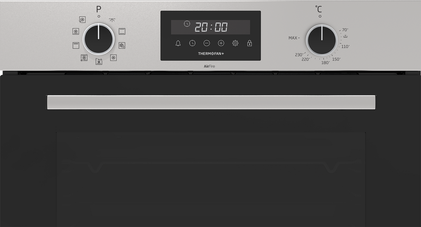 Defy 60cm Inox Built-In Oven with Thermofan+ & AirFire – DBO696