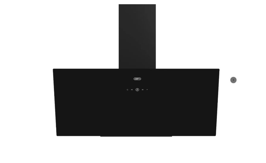 Defy 90cm Black Inclined Cookerhood DCH900B