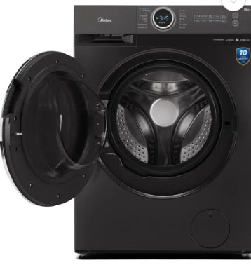Midea 10 kg Front Loader Washing Machine Inverter MF200W100WB/T - Titanium Gray