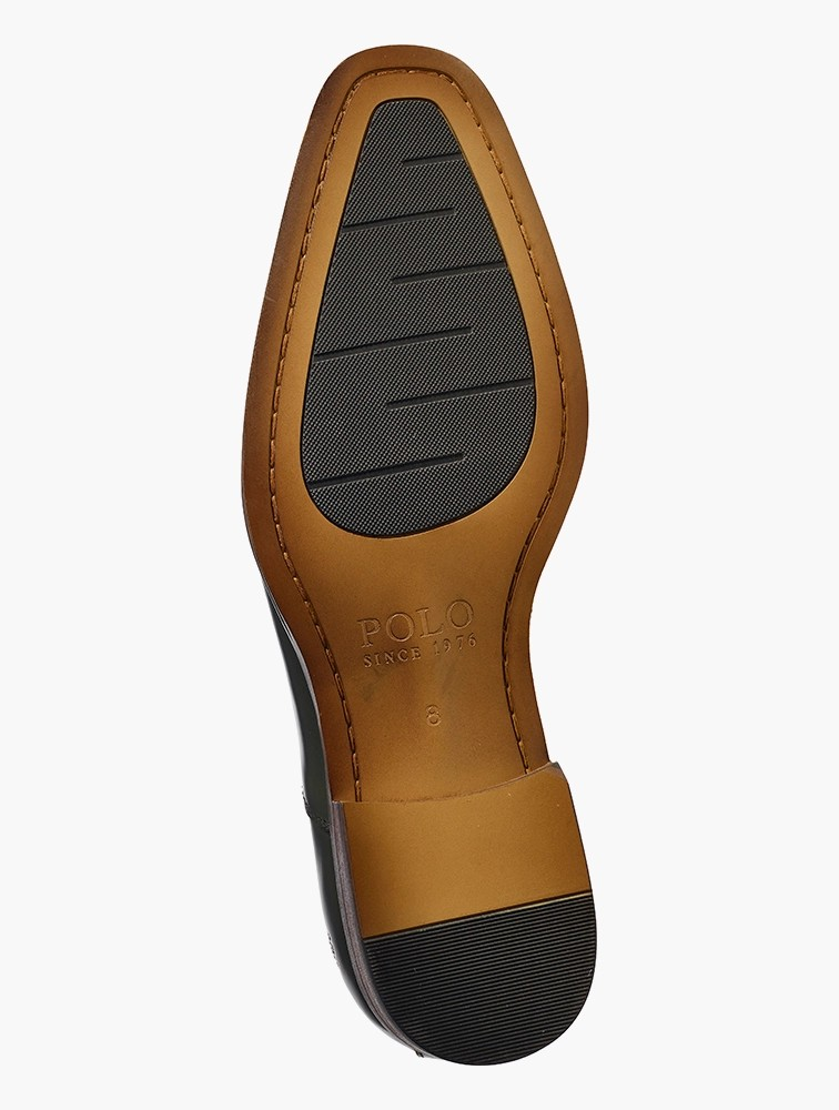 Polo Olive Toe Cap Oxford Lace Up Shoes