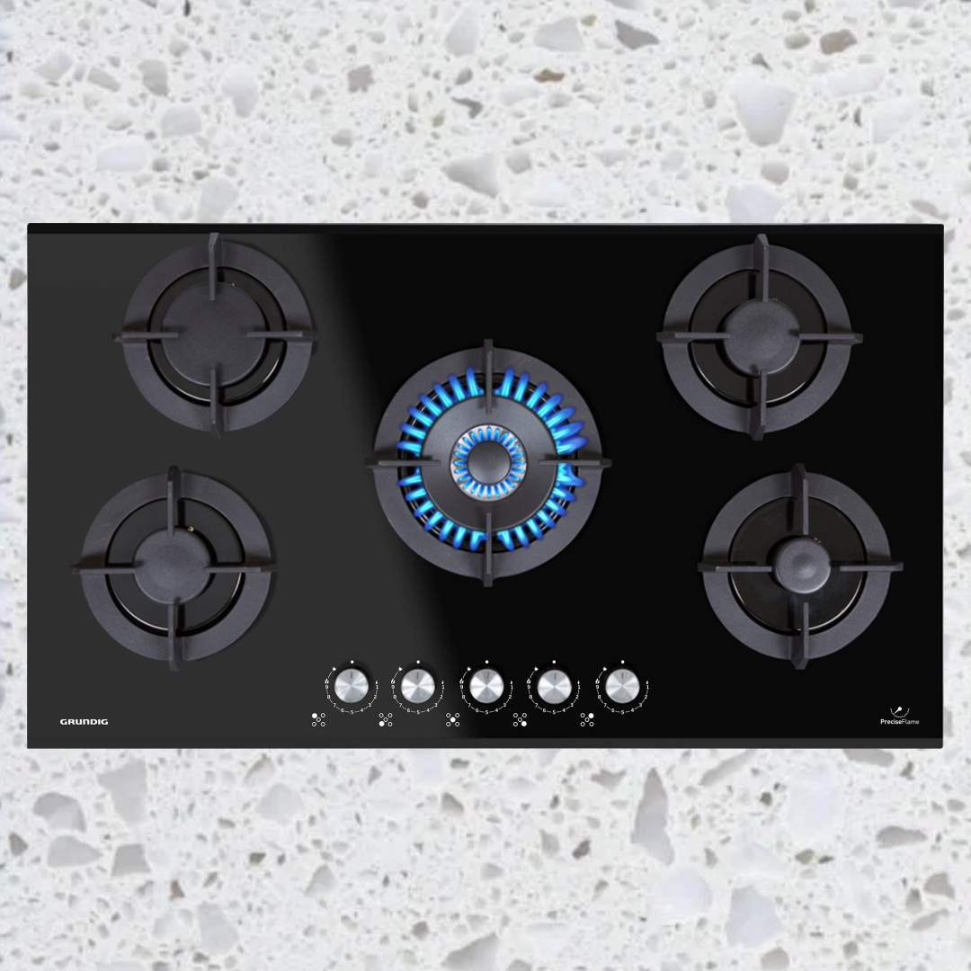 Grundig 90cm Gas on Glass Hob - GIGG9235150X