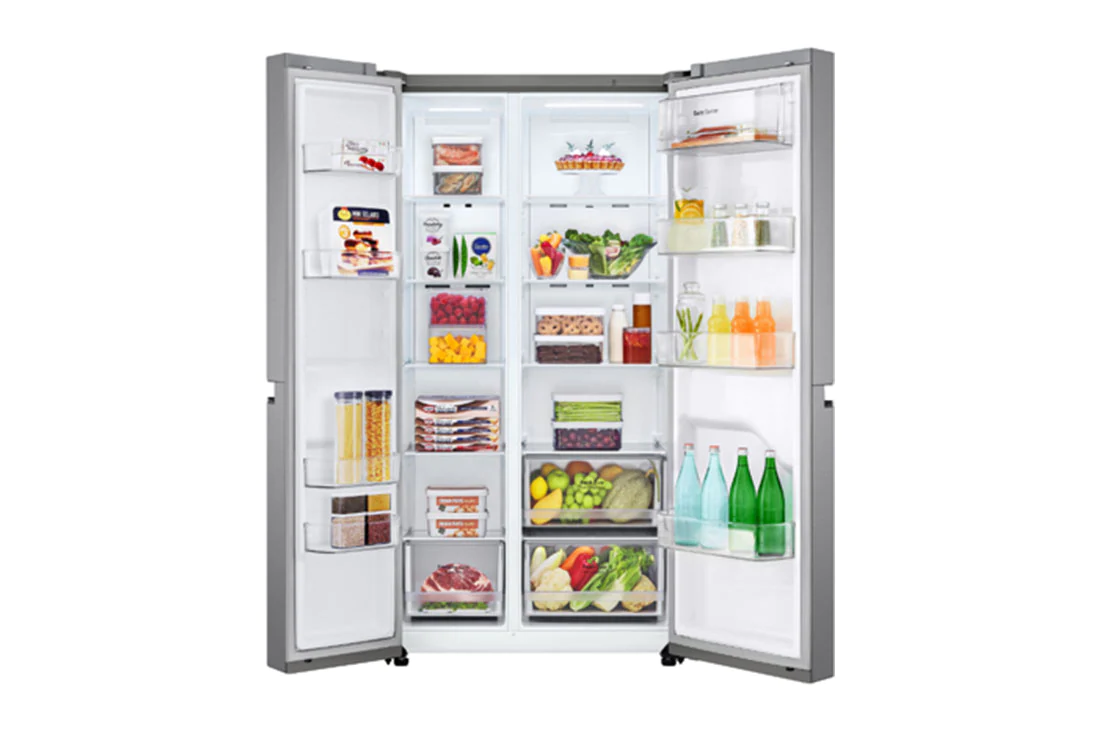 LG 643 l Frost Free Side-by-Side Fridge/Freezer-GC-B257JLYL