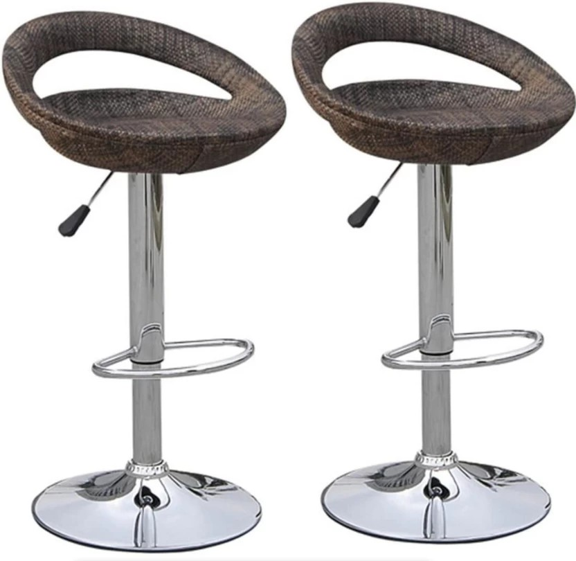 Foam Bar Stool (Finish Colour - Brown) set of 2