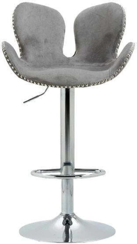 Fabric Bar Stool (Finish Colour - Grey)