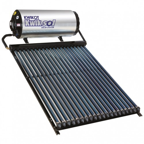KWIKOT SOLAR FRAME, MANIFOLD & 20 VACUUM TUBES