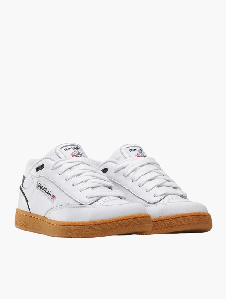 Reebok Unisex White & Black Club C Bulc Sneakers