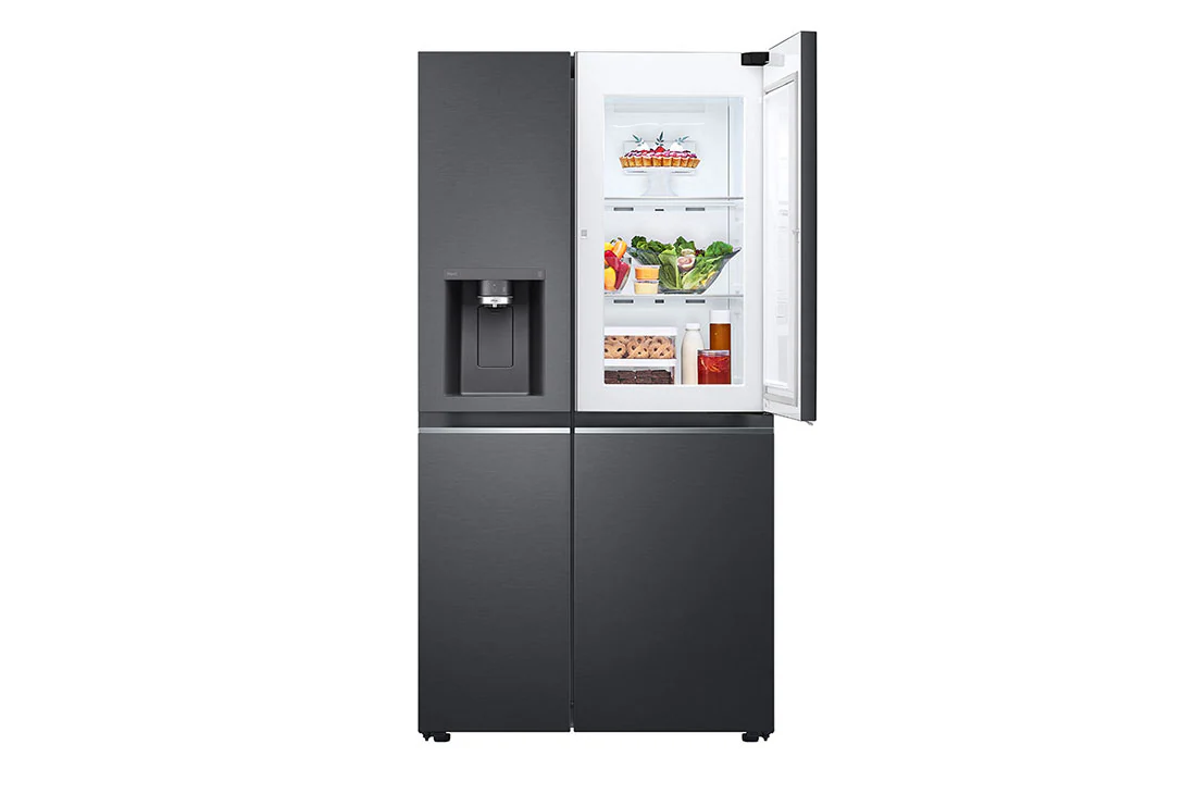 LG 762L Matte Black Steel Side-by-Side Fridge/Freezer – GC-J307CQFS