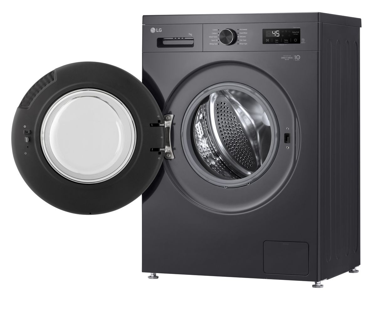 LG 7kg Middle Black Front Loader Washing Machine – F2Y1HYP6J