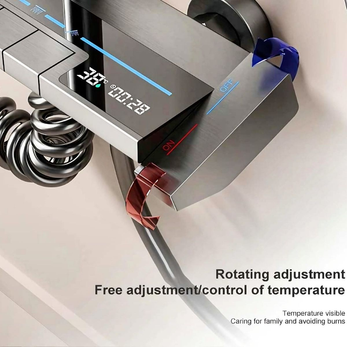 Piano Key Shower Set