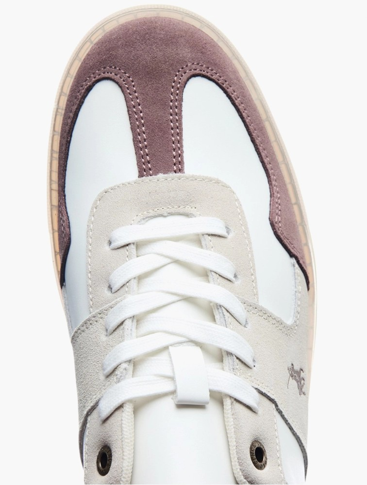 Polo White Gumsole Lace Up Sneakers