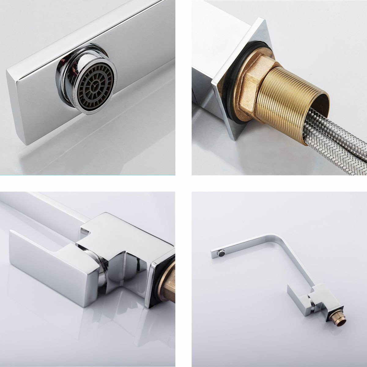 Kitchen Sink Tap Square Chrome