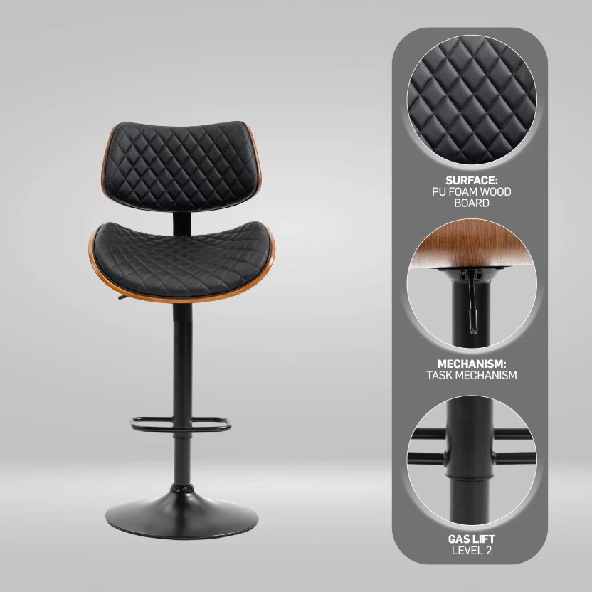 kitchen/ bar stool - black