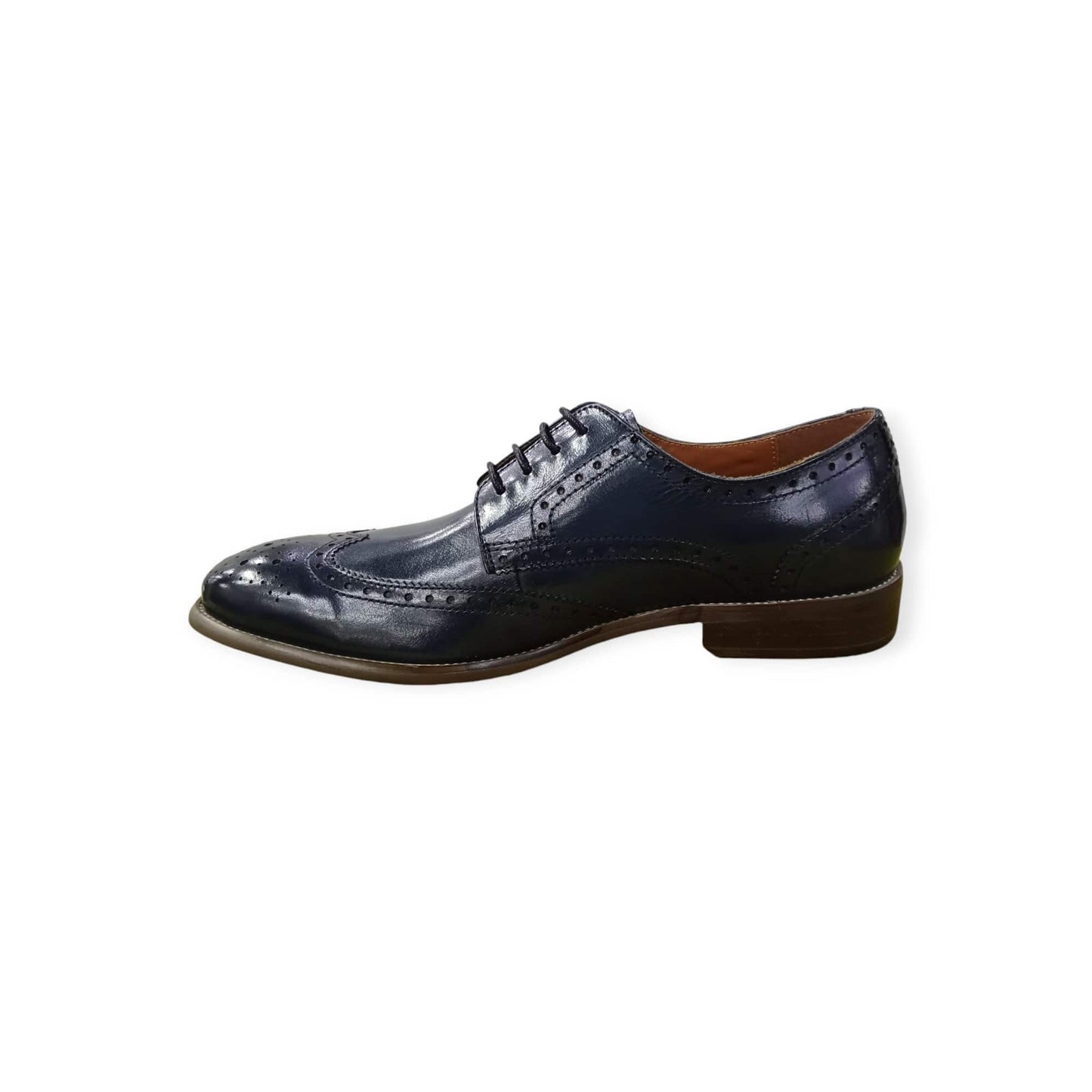 Polo Men's Brogue Wingtip Semi Casual Navy No reviews