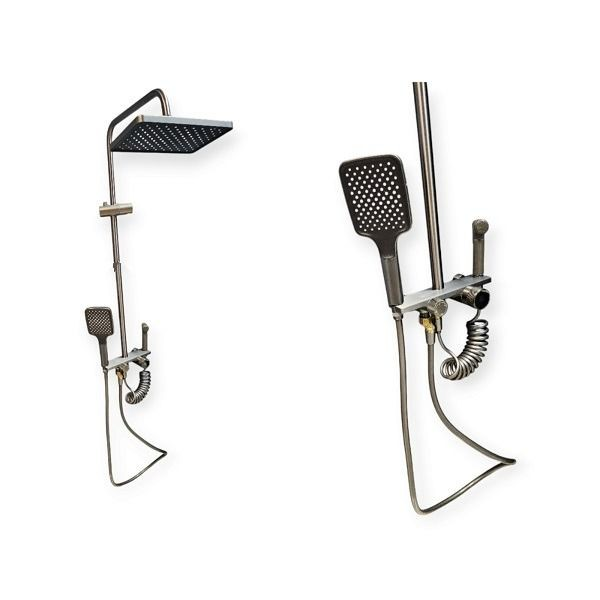 1.5M Adjustable Shower Faucet With Soap Dish Set