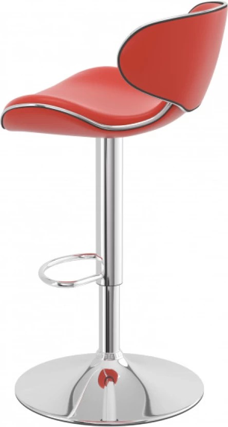 Leather Bar Stool (Finish Colour - Red)