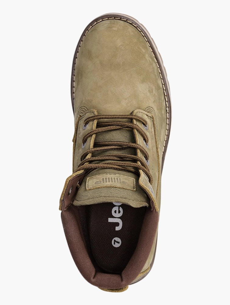 Jeep Olive Leather ruggered worker boot