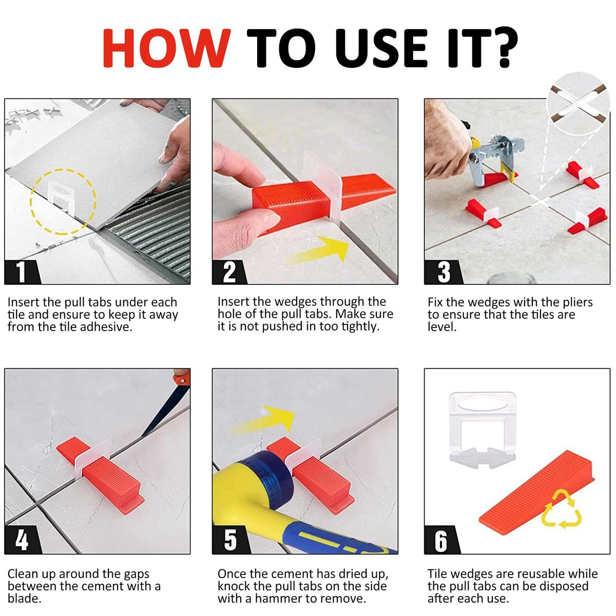 Tile Levelling System Kit And Suction Cup Lifter Set