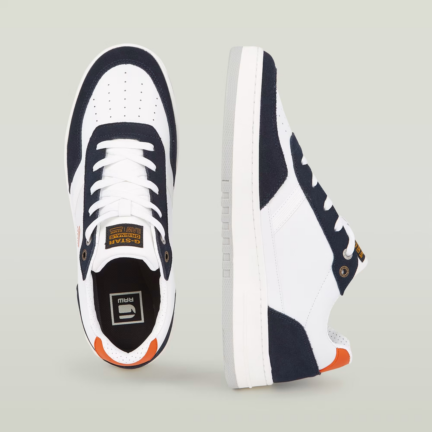 G-STAR RAW ARC LEATHER BLOCKED SNEAKERS