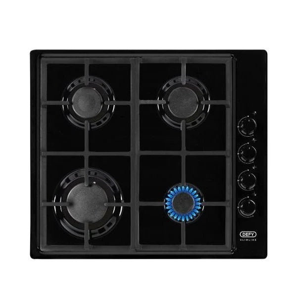 Defy 60cm Black Gas Hob - DHG132