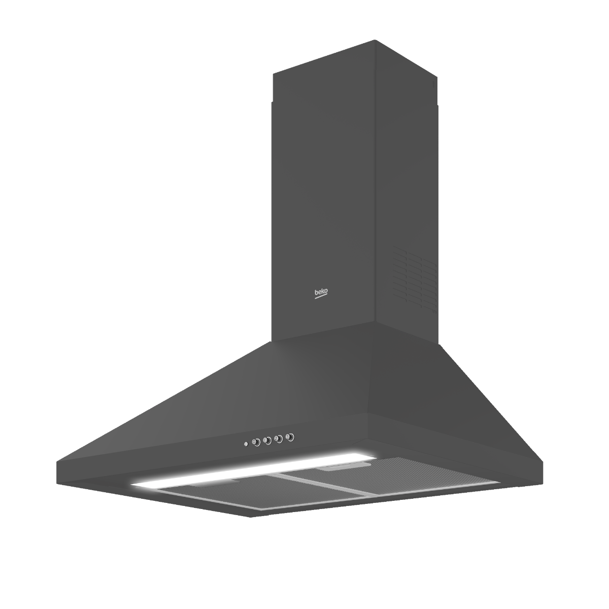 Beko 60cm Pyramid Hood Anthracite -