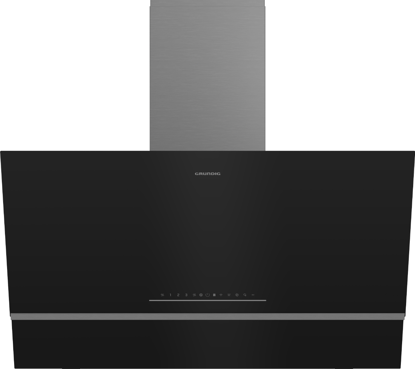 Grundig 90cm Inclined Hood Black Glass - GDSP5470BSCH