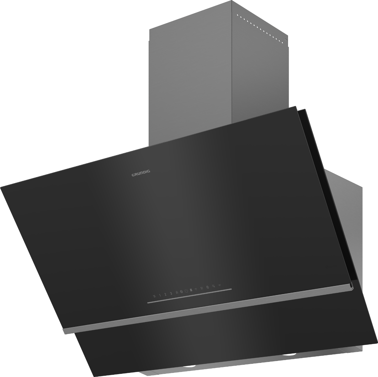 Grundig 90cm Inclined Hood Black Glass - GDSP5470BSCH