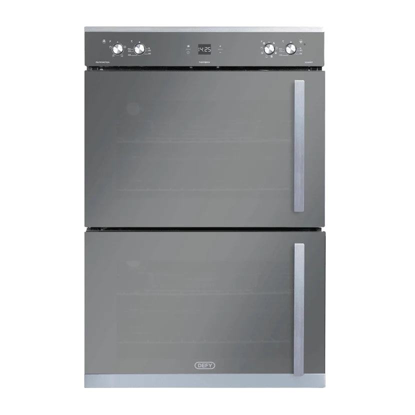 Defy 70cm Mirror Finish Gemini Double Oven – DBO468