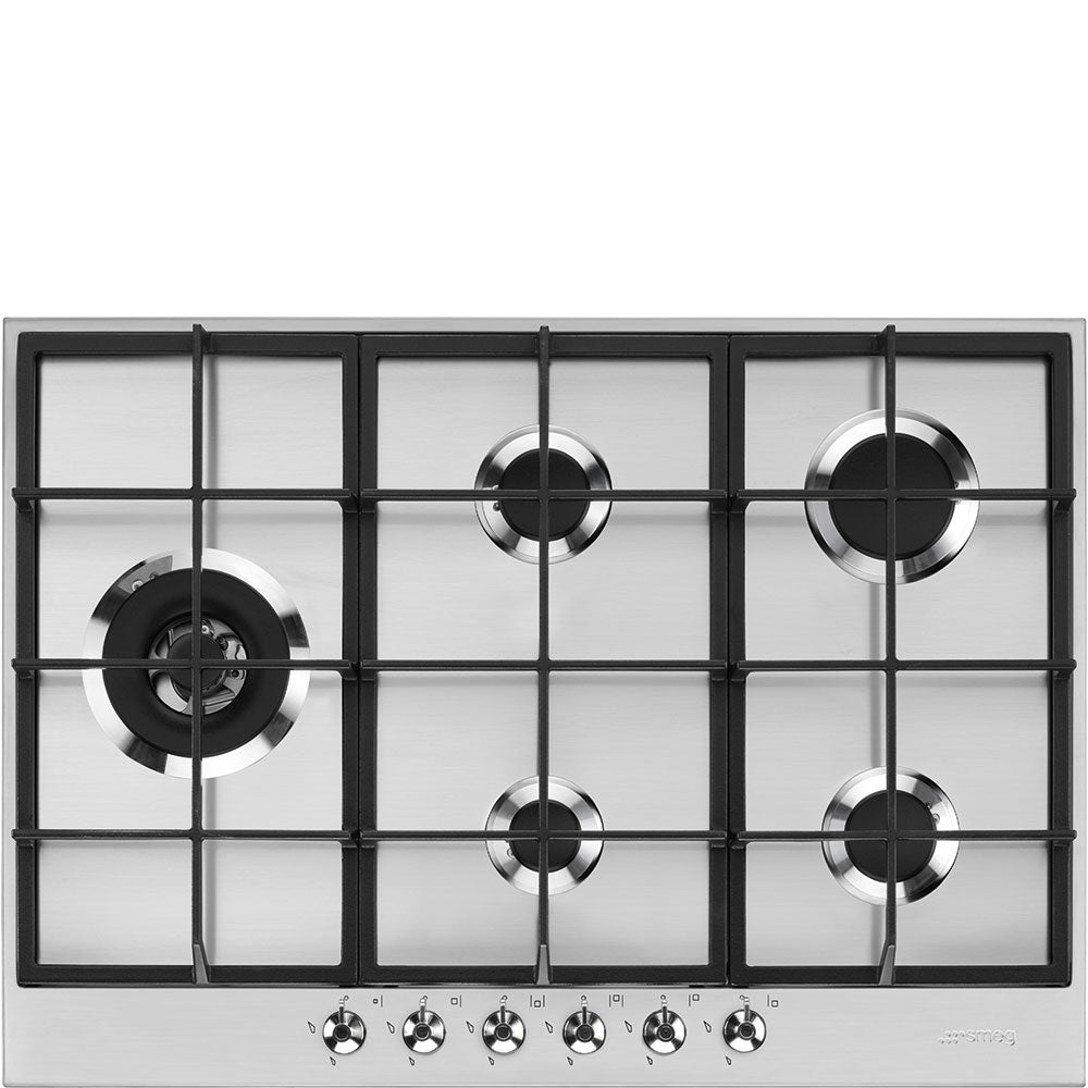 Smeg 72cm Stainless Steel Classic 5 Burner Gas Hob – PX375LSA