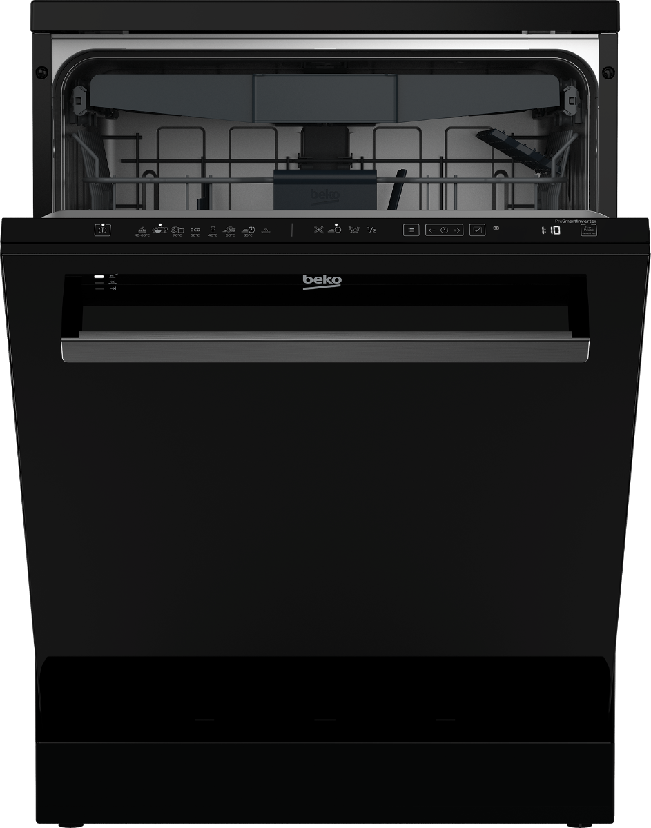 Beko 15pl Black Glass Dishwasher - BDW100