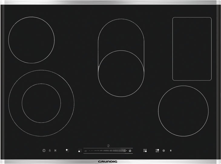 Grundig 80cm Black Vitroceramic Hob - GIEV824530