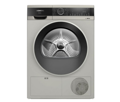 Siemens iQ300 9kg Silver Inox Condenser Tumble Dryer – WP41G0XZA