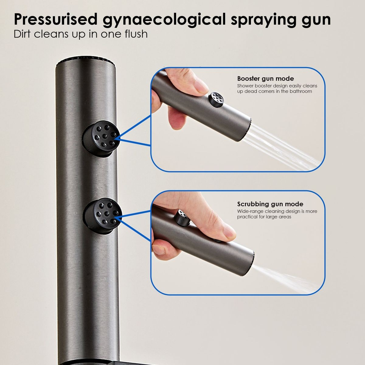 Piano Shower LED Light&Temperature Display