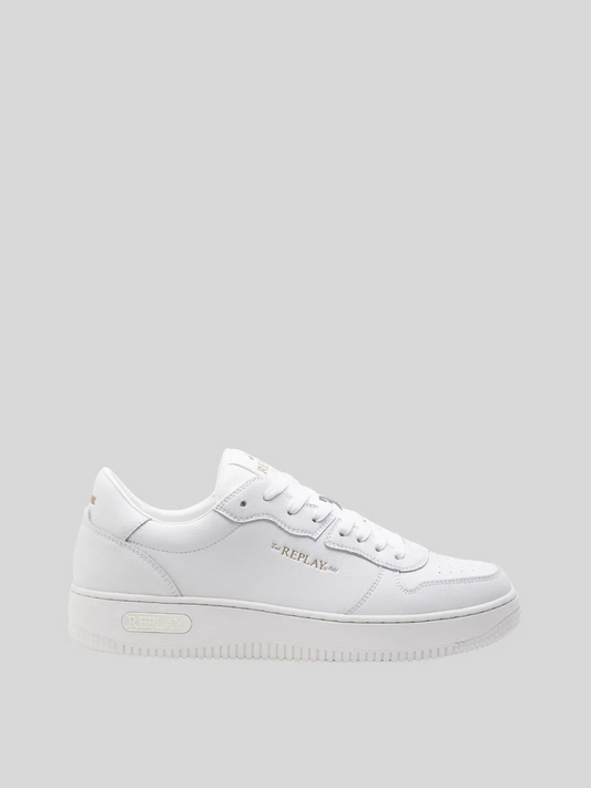 Replay  Epic M Base Block White Sneakers