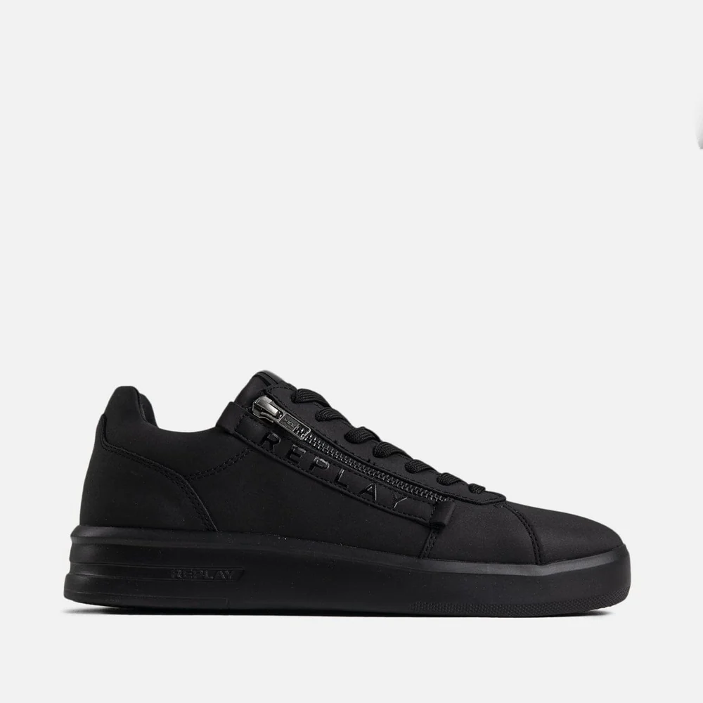 Replay University Zip Black Sneakers