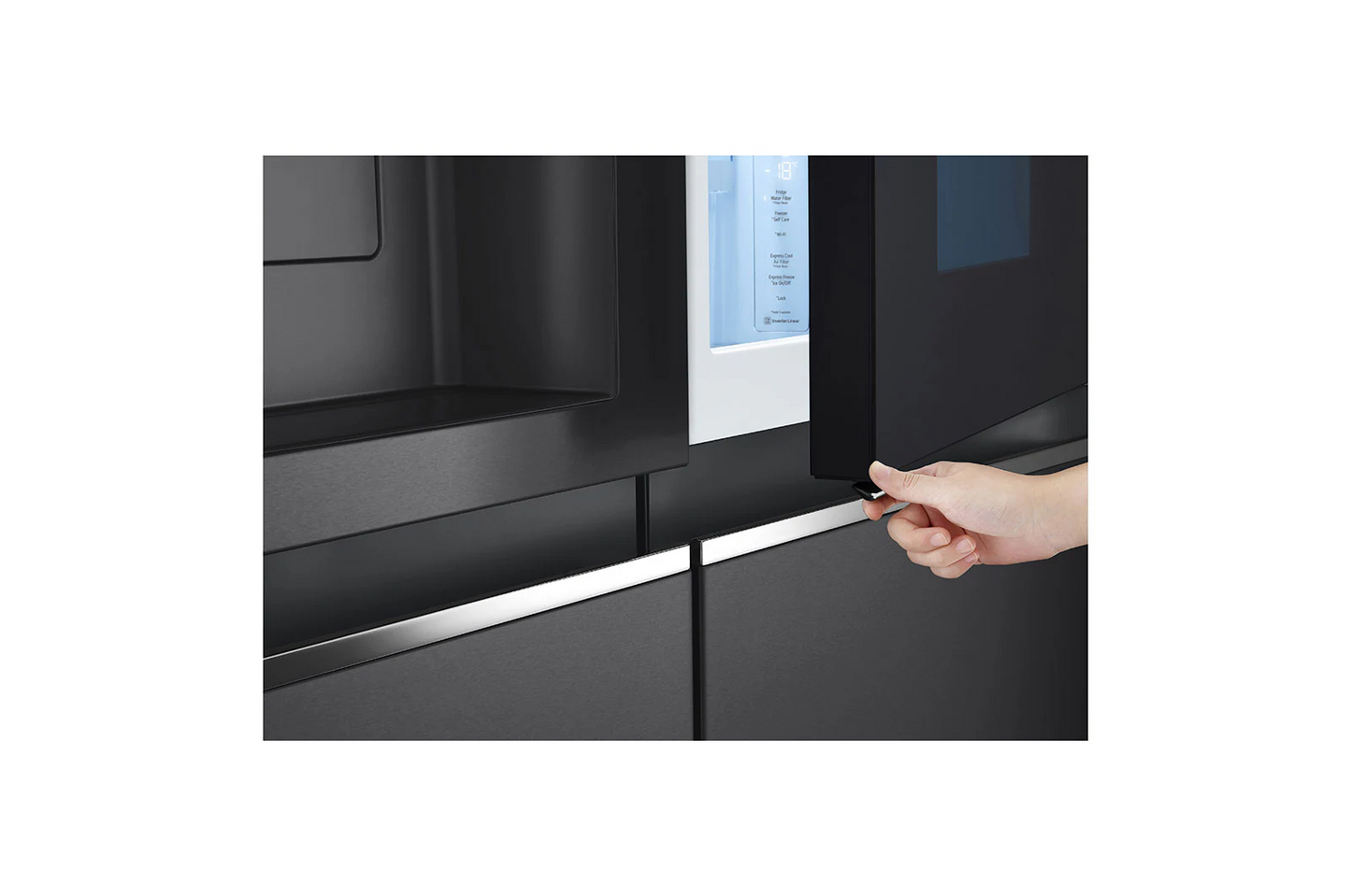 LG 674L Matte Black InstaView™ Door-In-Door Fridge/Freezer – GC-X257CQFS