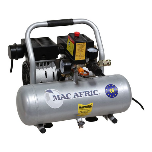 MAC AFRIC 6 Liter 3/4 HP Oil Free Air Compressor (Aluminium Tank)