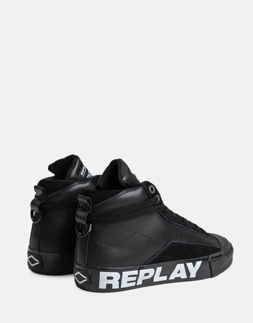 Replay Snap Campus Black Sneakers