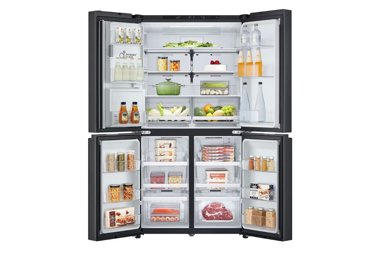 LG 675L Black Steel French Door Fridge Freezer with UVnano™ Ice & Water Dispenser – GC-L24FFCFB – DISPLAY UNIT