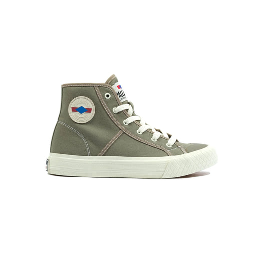 PALLADIUM - PALLA LOUVEL HIGH TOP SNEAKER - DUSKY GREEN