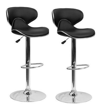 Kitchen Chair -Black Colour - Set of 2