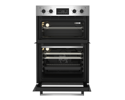 Beko 60cm Stainless Steel Multifunction Built-in Double Oven – BBDF26300X