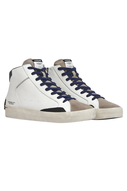 Crime London Distressed High Mid Sneaker