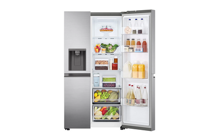 LG 617L Side by Side Platinum Silver Fridge/Freezer – GC-L257SLXL