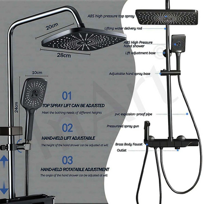 Rainfall Bath Shower Set